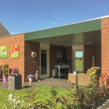 Aanbouw met tuinoverkapping, Wanroij